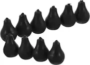 SUPVOX Practical Fishing Beads Set 10pcs Tungsten Stopper Beads for Carp Fishing Saltwater Fly Tying Lure Beads