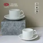 咖啡杯和純白杯內襯 - MINH CHAU PORCELAIN - BROKEN