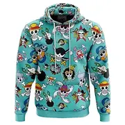 One Piece Monkey D. Luffy Luffy Gear 5 Hoodie Pullover Anime 3D Front Pocket Graphic For Couple's Men's Women's Adults' Halloween Carnival Masquerade 3D Print