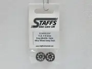 Staffs STAFFS237 Minilite Aluminum Wheels Deep Dish 15.8 x 8.5mm, Grey 1:32 Part