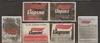 MATCHBOX LABELS LITHUANIA- Liepsna matches x6 different, Liepsna, 1970's-**