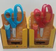 Fiskars Scissors 5" Eraser Sheath, Flip Sharpener Lot of 8 New with Packaging