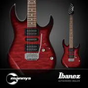 Ibanez GRX70QA TRB Electric Guitar (Transparent Red Burst)