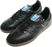 [adidas] Men's Gazelle Derbys, Core Black/Core Black/Gum, 10.5