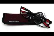 Foster Grant Reading Glasses Eyeglasses Readers Soft Case Scooter Red 1.25 NEW!