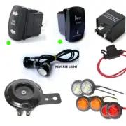 LED Street Legal Turn Signal Kit w/Horn Reverse Light Rocker Switch For SXS UTV