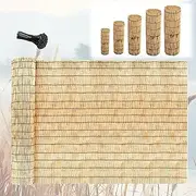 Natural Reed Fence, Privacy Fencing Screen Panels, 6FT X 16.4FT Bamboo Fencing Privacy Reed Screening for Outdoor, Gallery, Restaurant, Hotel, Patio(H1.53xL10m/H5xL33ft)