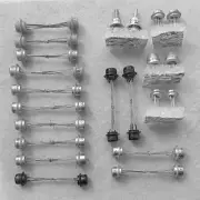 Collection of 19 Soviet transistors, 2 pc. everyone, 38 tot. P411, P410 ...