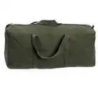 Small OLIVE Cotton Canvas Tool Carry Bag - Camping Peg and Ropes Bag