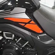 labelbike - 3D Stickers Motorcycle Tank Protections and Side Decorations in Resin Compatible with Morbidelli T1002VX 2025 - Color Carbon Red