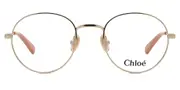Chloé CC0024O Kids 002 Kids' Glasses Gold Size 47 - Private Health Rebate - Blue Light Block Available