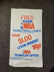 1992 Fleer Tony's Pizza NBA Basketball Cards Unopened Pack JORDAN? SHAQ RC?
