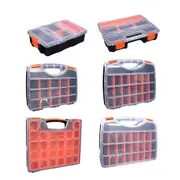 Clear Plastic Storage Box Multi Compartment Organizer for Small Parts Beads