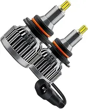 JECOMPRIS Led Headlamp 1 Pair 9006 Led Bulbs 6000k White Waterproof Super Bright Even Light Distribution Night Visi
