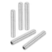 50 Pcs M5x30mm Steel Hex Socket Grub Screw Point Grub Bolt for Repairing