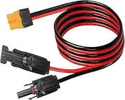 CWOQOCW 12AWG Solar Panel Connector XT60 Female Adapter Solar Charge Cable Connector 150cm