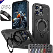 For iPhone 16 15 14 13 12 11 Pro Max Plus XR Case Shockproof Ring Support Cover