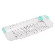 9 Inch Paper Cutter, Paper Trimmer Slicer for A5 Paper White Green