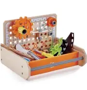 Hape Science Experiment Toolbox | Colorful Wooden 32 10.5 inch" Junior Inventor