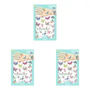 150pc Djeco Dream Butterflies Temporary/Fake Tattoos Sticker Party Kids 3y+