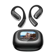 AI Language Translation Earbuds, Open Ear Earphones, LCD Touchscreen Real-Tim...