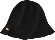 [Generic] Winter Women 100 Percent Wool Knitted Bucket Hats Headgears Soft Warm Slouchy Cap Female Solid Casual Becket Caps