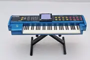 Miniature Korg M50 Blue Keyboard Guitar Drum Set Amplifier Just for Display Only