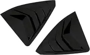 2PCS Compatible For 350 300h 2019-2020 Car Rear Window Louver Shutters Blinds Cover Trim Car Styling(Gloss Black)