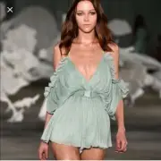 alice mccall at first sight playsuit mint green size 6