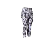 Women'S High Waist Printed Yoga Pants Tummy Control Workout Leggings - Fog Cloud Black