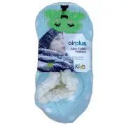 AirPlus KIDS - Aloe Cabin Footies - Moisturizing Slippers - Fir Pattern - Size 26-31