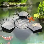 Suction Floating Skimmer, Floating Pond Skimmer Pool Surface Extractor, Aquatic Plant Purification Filter for Fish Pond Swimming Garden 43W