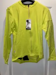 Rapha Womens Long Sleeve Souplesse Cycling Jersey SZ XLG - YELLOW- NWT