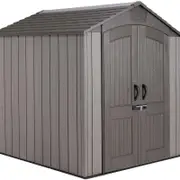 Lifetime 2.1 x 2.1 x 2.3m HDPE Rough Cut Shed 60301