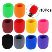 10pc Microphone Handheld Grill Windscreen Filter Sponge Foam Mic Cover 10 color