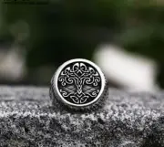 NEW AU Unisex Titanium Stainless Steel Men Biker Punk Viking tree of life ring
