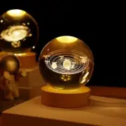 Unique Saturn 3D Crystal Ball Lamp