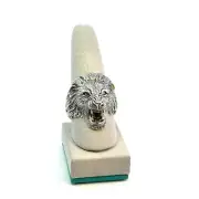NIB EFFY sterling silver lion ring size 10 retail $390