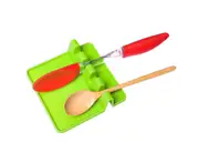 Silicone Rack Cover Lid Spoon Spatula Colander Pad Rest Stand Kitchen Storage Organizer Tableware