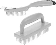 Sosoport 2Pcs BBQ Cleaning Brush Multi Functional Grill Cleaner with Durable Bristles for Grilling Maintenance and Easy Outdoor Cooking Cleanup