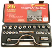 25pc Socket set 1/2"DR SAE & Metric with Storage Case