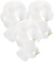 WOFASHPURET 3pcs Braided Hair Braid Ponytail Festival Hair Extensions Fake Ponytails White Chemical Fiber