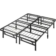 Zinus Queen Smart Base Bed Frame Folding Bed Metal - Black