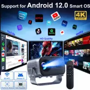 Bluetooth WiFi Projector Smart LED Mini Projector Theater Home Android & IOS 5G