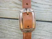 West 74 Harness Leather Jeremiah Watt Copper Salt Lick Browband Headstall