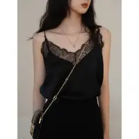 在飛比找ETMall東森購物網優惠-優雅高級醋酸吊帶時尚西裝蕾絲