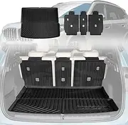 X-CAR Boot Liner Back Seat Protector for BMW X1 U11 Series 2022-Onwards All Weather Heavy Duty Cargo Car Trunk Kick Mats Set