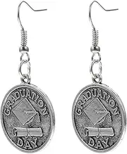 [WOFASHPURET] 1pair Graduation Themed Alloy Earrings for Her Unique Ear Dangles Graduation for Classmates and Friends Eye-catching Jewelry and Safe to Wear