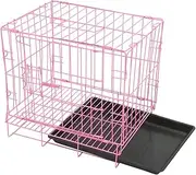 SEWOART Pet Carrier Dog Crate Cat Cage Rabbit Home Portable Metal Foldable Indoor/Outdoor