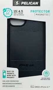 Pelican Protector with MagSafe Case for iPhone 14 Plus Black